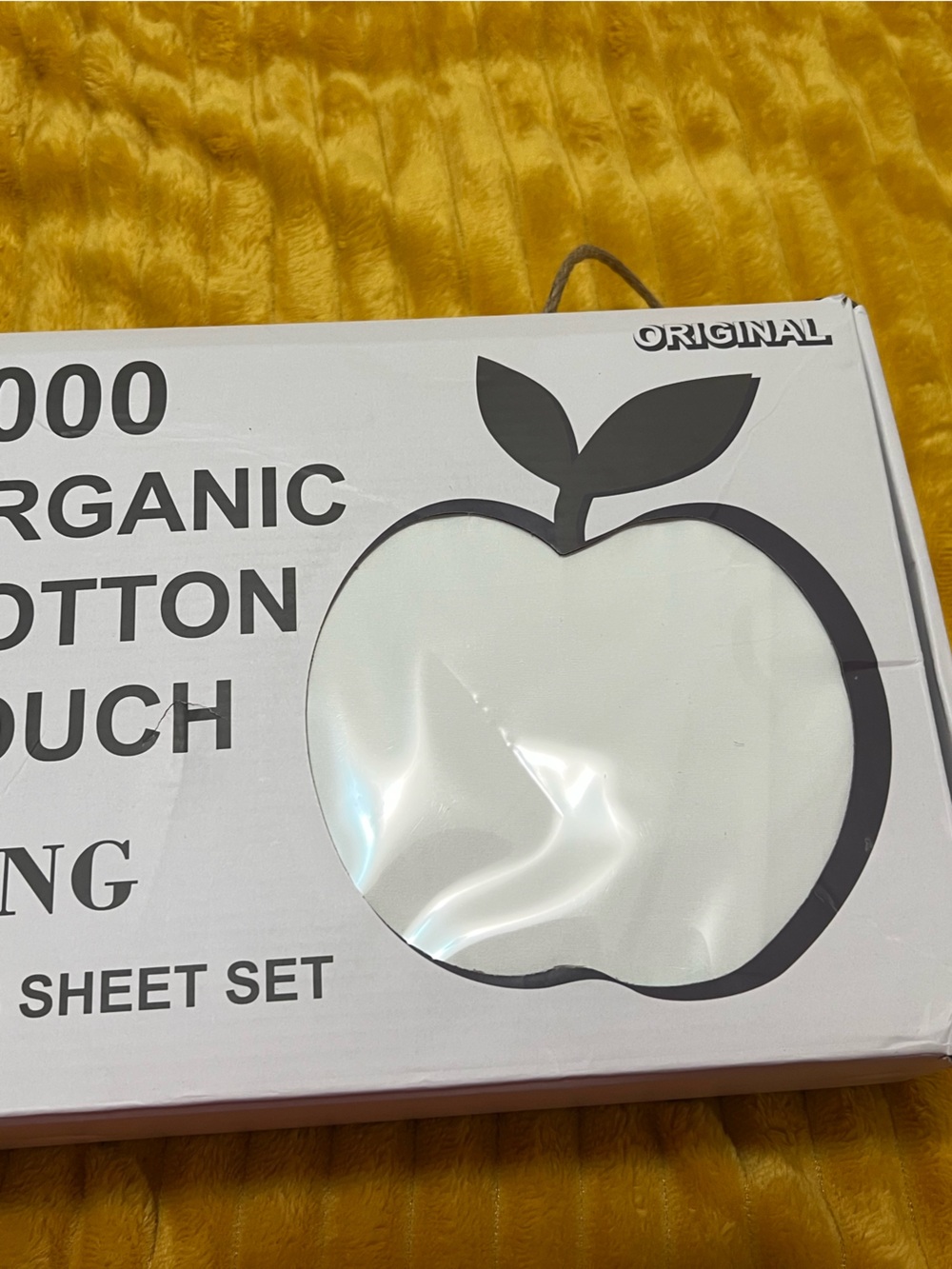 Organic Cotton Touch king Sheet Set — White